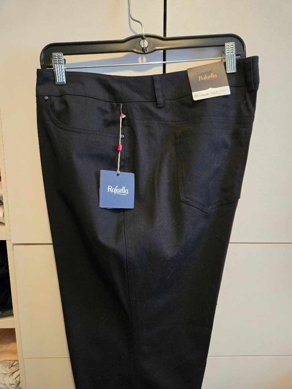 NWT Rafaella Black Cotton Ankle Pants 16W